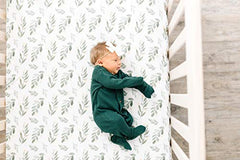 Copper Pearl Premium Fitted Knit Crib Sheet/Toddler Sheet Fern, 0.60 gram