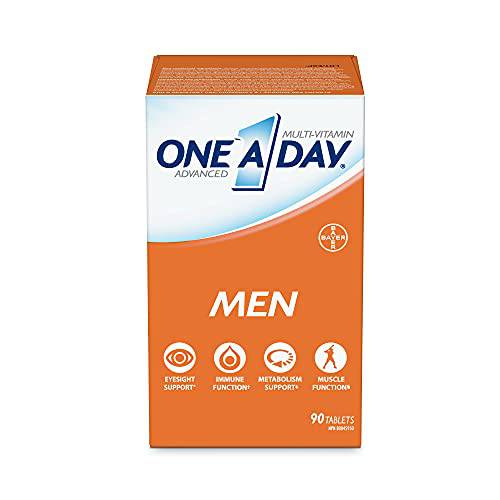 One A Day Men's Multivitamin Tablets, Specially Formulated with Vitamins and Minerals for Men, 90 Tablets