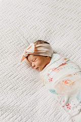 Copper Pearl Bloom Swaddle Blanket