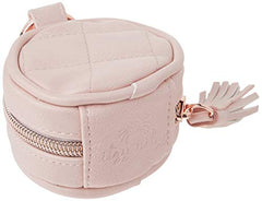 Itzy Ritzy Pacifier Case with Clip – Pacifier Charm Pod Includes Clasp to Easily Attach to a Diaper Bag or Purse; Measures 2.5” in Diameter and Holds 2 Pacifiers, Blush