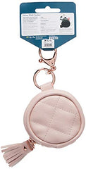 Itzy Ritzy Pacifier Case with Clip – Pacifier Charm Pod Includes Clasp to Easily Attach to a Diaper Bag or Purse; Measures 2.5” in Diameter and Holds 2 Pacifiers, Blush