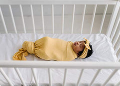Copper Pearl Large Premium Knit Baby Swaddle Receiving Blanket Marigold, 300 grams (X002BFKPAN)