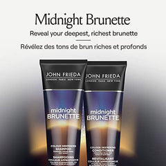 John Frieda Midnight Brunette Colour Deepening Shampoo, for Soft Rich Hair (250 mL)