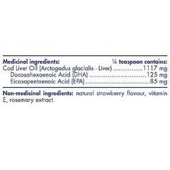 Nordic Naturals Children's DHA Liquid - Strawberry Flavored Fish Oil Supplement Rich In Omega 3 DHA, Supports Heart Health, Brain Development For Children During Critical Years, 119 mL