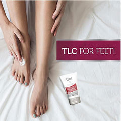 Curel Foot Therapy Cream, Soothing Lotion for Dry Feet, Quick Absorbing, with Shea Butter, Coconut Milk, and Vitamin E (100mL)