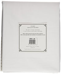 Ben & Noa Percale Crib Skirt, Linen Mini Print