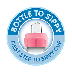Dr. Brown's Options+ Narrow Bottle to Sippy Baby Bottle Start Kit, Single, Blue, 8 Ounce