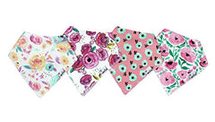 Copper Pearl 4-Pack Bandana Bibs, Bloom Set