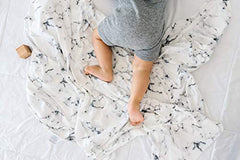 Copper Pearl Large Premium Knit Baby Swaddle Receiving Blanket Marble
