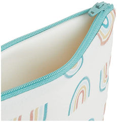 Itzy Ritzy Reusable Snack Bag – 7” x 7” BPA-Free Snack Bag is Food Safe, Washable and Ideal for Storing Snacks, Pacifiers, Electronics and Makeup in a Diaper Bag, Purse or Travel Bag, Over The Rainbow