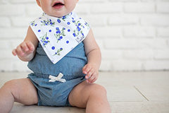 Copper Pearl Baby Bandana Drool Bibs for Drooling and Teething 4 Pack Gift Set for Girls "Georgia Set" by Copper Pearl