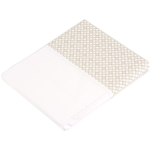 Ben & Noa Percale Crib Skirt, Linen Mini Print