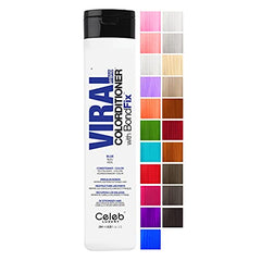 Celeb Luxury Intense Color Depositing Colorditioner Conditioner + Bondfix Bond Rebuilder, Vegan, Sustainably Sourced Plant-Based, Semi-Permanent, Viral and Gem Lites Colorditioners