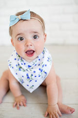 Copper Pearl Baby Bandana Drool Bibs for Drooling and Teething 4 Pack Gift Set for Girls "Georgia Set" by Copper Pearl