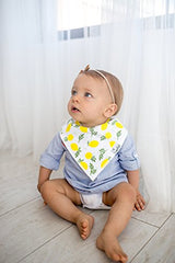 Copper Pearl Baby Bandana Drool Bibs for Drooling and Teething 4 Pack Gift Set for Girls "Georgia Set" by Copper Pearl