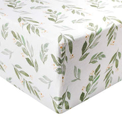 Copper Pearl Premium Fitted Knit Crib Sheet/Toddler Sheet Fern, 0.60 gram