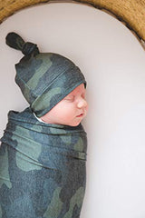 Copper Pearl Large Premium Knit Baby Swaddle Receiving Blanket"Hunter" by Copper Pearl