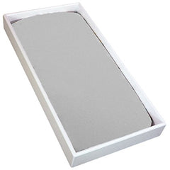 Kushies Changing Pad Cover for 1" pad, 100% breathable cotton, Made in Canada, Grey