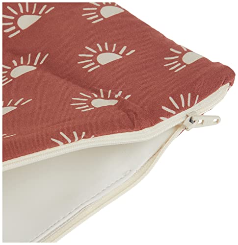 Itzy Ritzy Sealed Wet Bag with Adjustable Handle – Washable and Reusable Wet Bag with Water Resistant Lining Ideal for Swimwear, Diapers, Gym Clothes & Toiletries; Measures 11” x 14”, Terracotta Sunrise