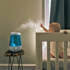 Dr. Brown's Ultrasonic Cool Mist Humidifier with Nightlight, Blue