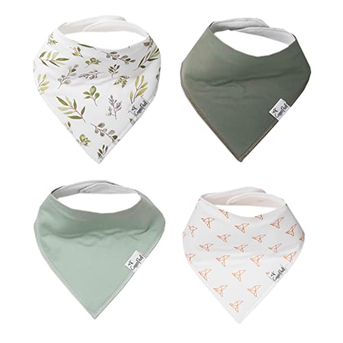 Cooper Pearl Baby Bandana Drool Bibs for Drooling and Teething 4 Pack Gift Set''Haven'' by Copper Pearl',