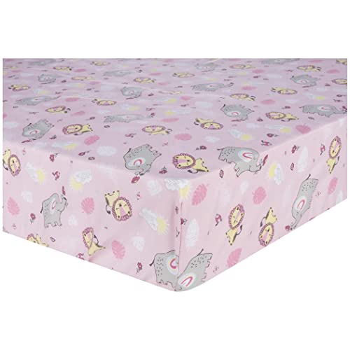 Jungle Flowers 2-Pack Microfiber Fitted Crib Sheet Set by Sammy & Lou®