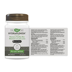 Nature's Way Hydraplenish Plus Collagen, MSM & Hyaluronic Acid, Osteoarthritis Joint Pain Support, BioCell Collagen, 60 Capsules