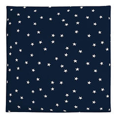 Carter's 100% Cotton Sateen Fitted Crib Sheet - Navy with White Stars, Navy, White