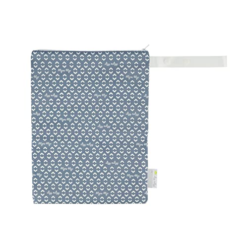 Itzy Ritzy Sealed Wet Bag with Adjustable Handle - Washable & Reusable Water Resistant Lining Ideal for Swimwear, Diapers, Gym Clothes Toiletries; Measures 11''x14'', Geo Arrows, WBMH8048