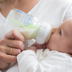 Dr. Brown's Options+ Wide-Neck Glass Baby Bottles, 5 Ounce, 3 Count, Clear, 0.31 Pound
