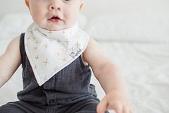 Copper Pearl Baby Bandana Drool Bibs 4 Pack Gift Set for Boys, or Girls, "Chip Set" (Assorted)