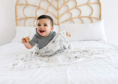 Copper Pearl Large Premium Knit Baby Swaddle Receiving Blanket Marble