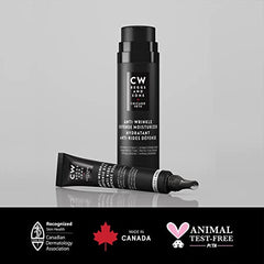 CW Beggs Anti-Wrinkle Defense Moisturizer for Men, Anti-Aging Face Cream, Hypoallergenic, Fragrance-Free, Paraben-Free, Alcohol-Free, Mineral Oil-Free, Cruelty-Free, 50 mL