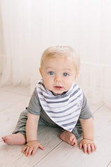 Copper Pearl Baby Bandana Drool Bibs 4 Pack Gift Set for Boys or Girls "Noah Set" by Copper Pearl