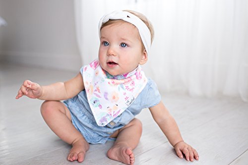 Copper Pearl 4-Pack Bandana Bibs, Bloom Set