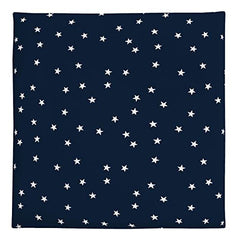 Carter's 100% Cotton Sateen Fitted Crib Sheet - Navy with White Stars, Navy, White