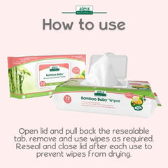 Aleva Naturals Bamboo Baby Wipes, Sensitive, 864 Count (Pack of 216 x 4)
