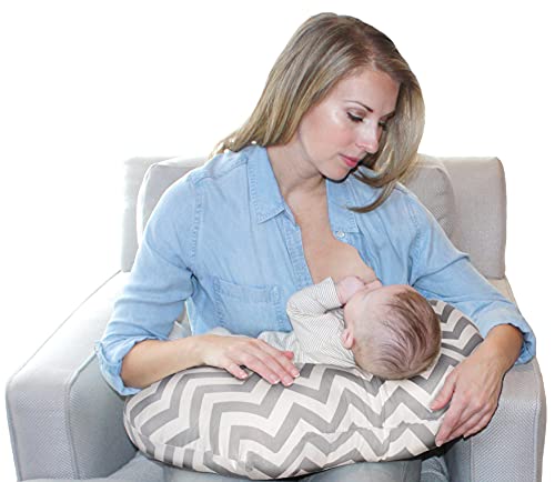 Jolly Jumper Baby Sitter Cushion, Grey/White Chevron