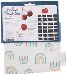 Itzy Ritzy Reusable Snack Bag – 7” x 7” BPA-Free Snack Bag is Food Safe, Washable and Ideal for Storing Snacks, Pacifiers, Electronics and Makeup in a Diaper Bag, Purse or Travel Bag, Over The Rainbow