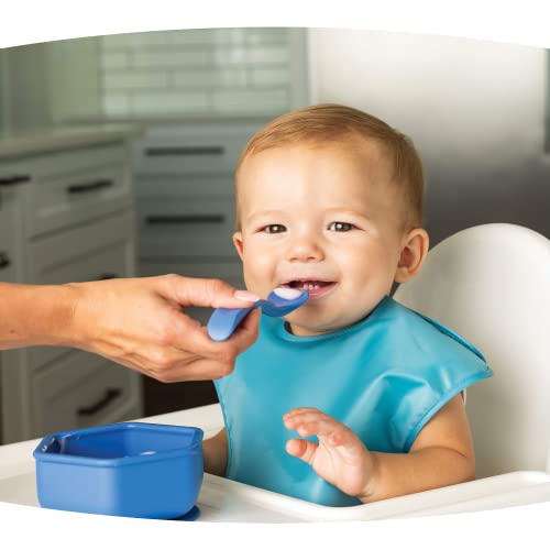 Tiny Twinkle - Silicone Spoon 4PK - Boy