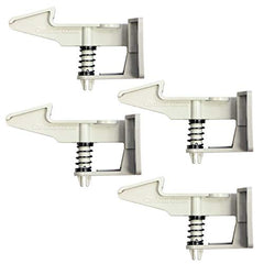 Cardinal Gates 4 Pack Safety Drawer and Cabinet Latches, White