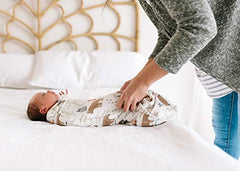 Copper Pearl Large Premium Knit Baby Swaddle Receiving Blanket "Lumberjack" X002DGNZON