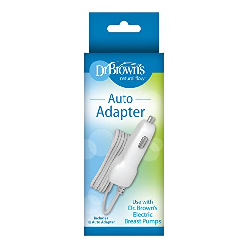 Dr. Brown's Auto Adapter for Double Electric Breast Pump, White