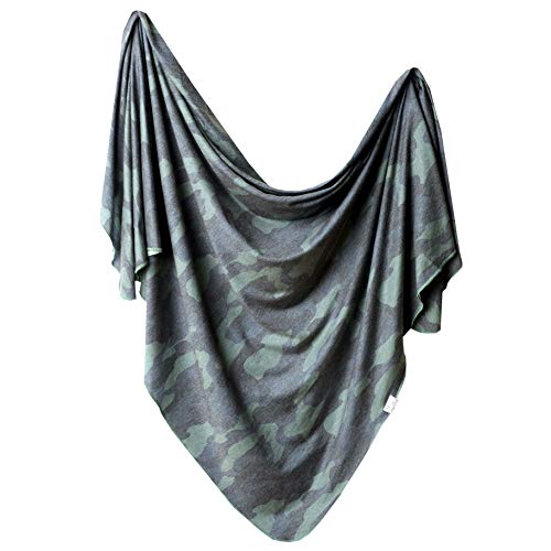 Copper Pearl Large Premium Knit Baby Swaddle Receiving Blanket"Hunter" by Copper Pearl