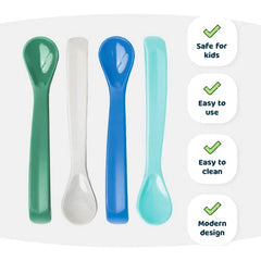 Tiny Twinkle - Silicone Spoon 4PK - Boy