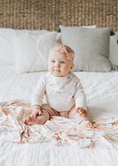 Copper Pearl Baby Bandana Drool Bibs for Drooling and Teething 4 Pack Gift Set "Enchanted" by Copper Pearl