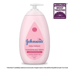 Johnson's Baby Wash and Shampoo for Baths, Head-to-Toe, Tear Free, 800 ml & Lotion, Body Moisturizer for Dry, Delicate Skin, 800ml, Regimen Pack of 2 (2x800ml)