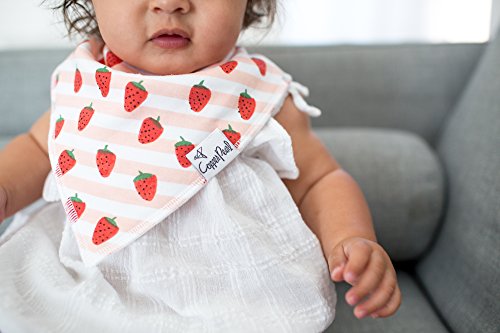 Copper Pearl Baby Bandana Drool Bibs for Drooling and Teething 4 Pack Gift Set for Girls "Georgia Set" by Copper Pearl