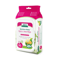 Aleva Naturals Bamboo Baby Wipes Set with Pacifier & Toy, Nose 'n' Blows, Tooth 'n' Gum & Diaper Wipes - Plant-Based Natural and Organic Formula, Hypoallergenic, Biodegradable, Unbleached, 4 Piece Set