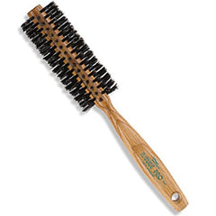 Dannyco Professional Nature Pro Oakwood Handle Circular Brush With Natural Boar Medium, 1 Count, 4cm